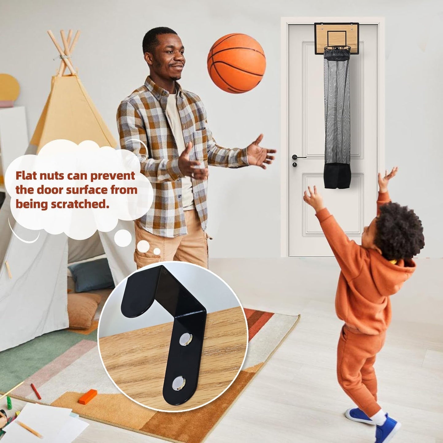Hanging Storage Organizer | Basketball Design | For Laundry & Toys