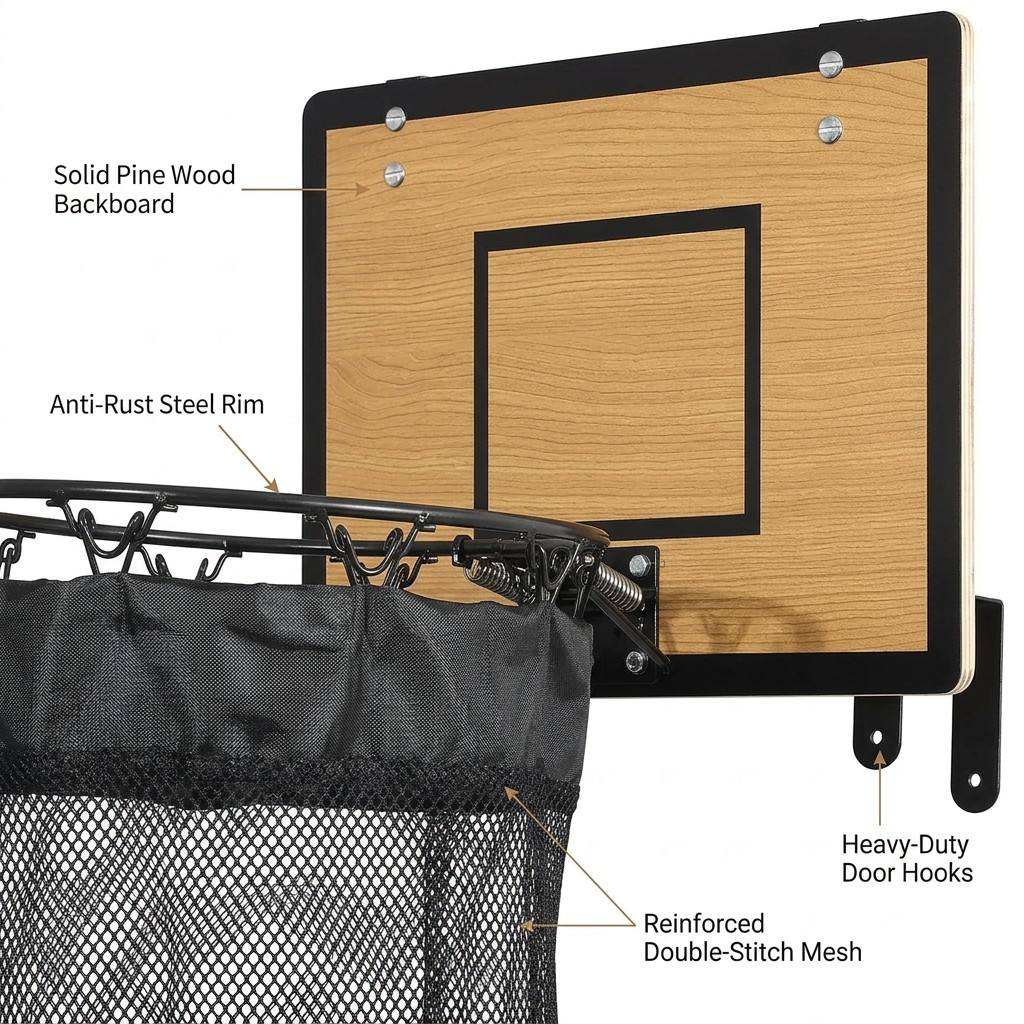 Hanging Storage Organizer | Basketball Design | For Laundry & Toys