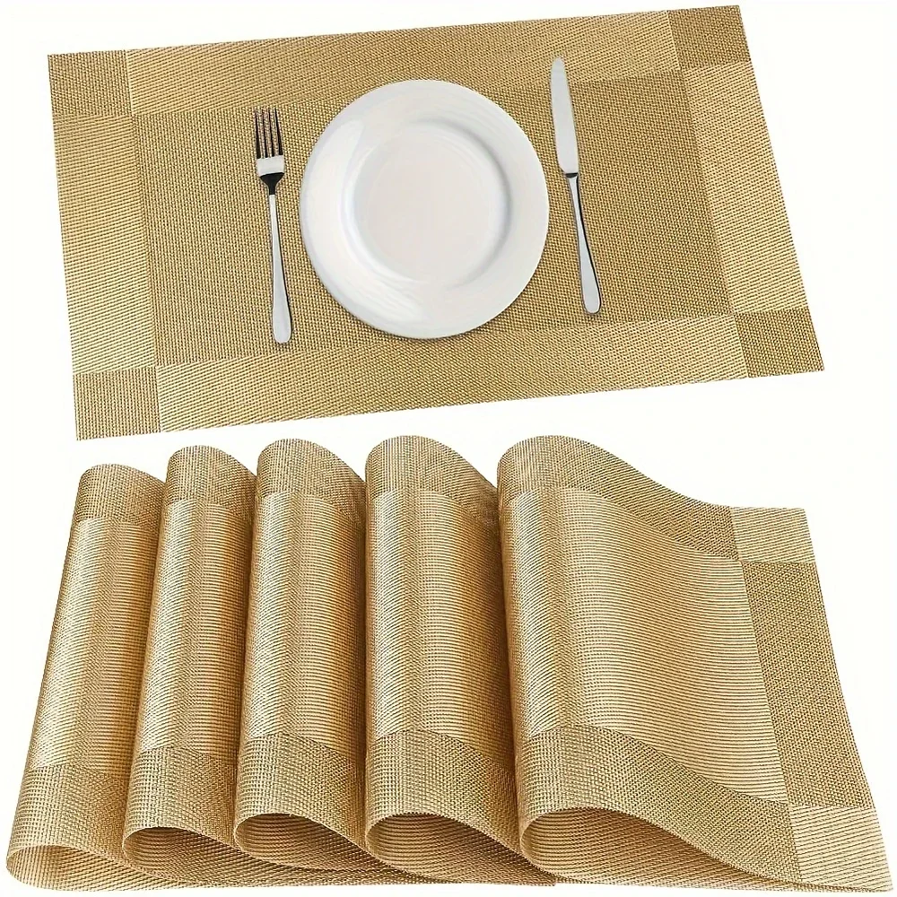 Heat-Resistant PVC Placemats | Washable & Non-Slip Table Mats