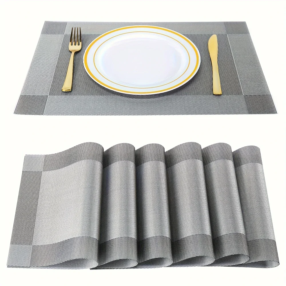 Heat-Resistant PVC Placemats | Washable & Non-Slip Table Mats