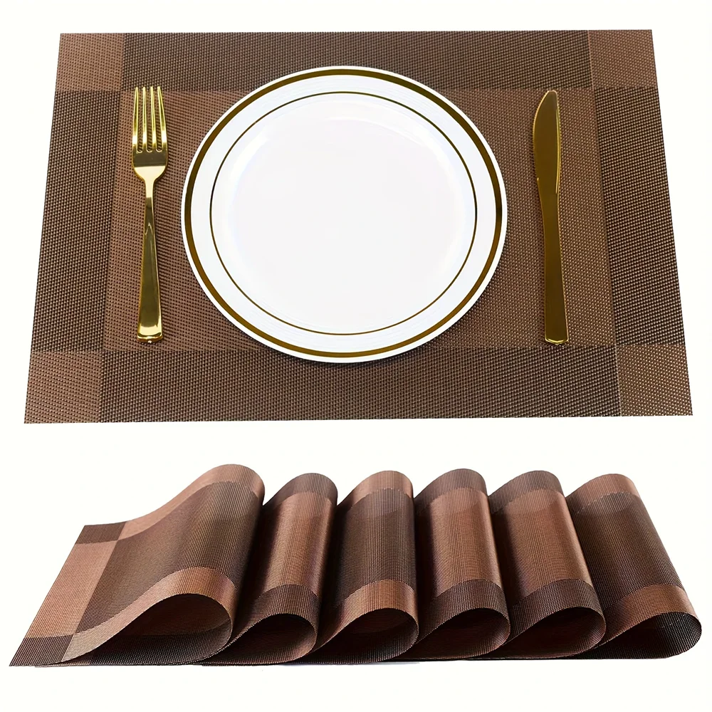 Heat-Resistant PVC Placemats | Washable & Non-Slip Table Mats