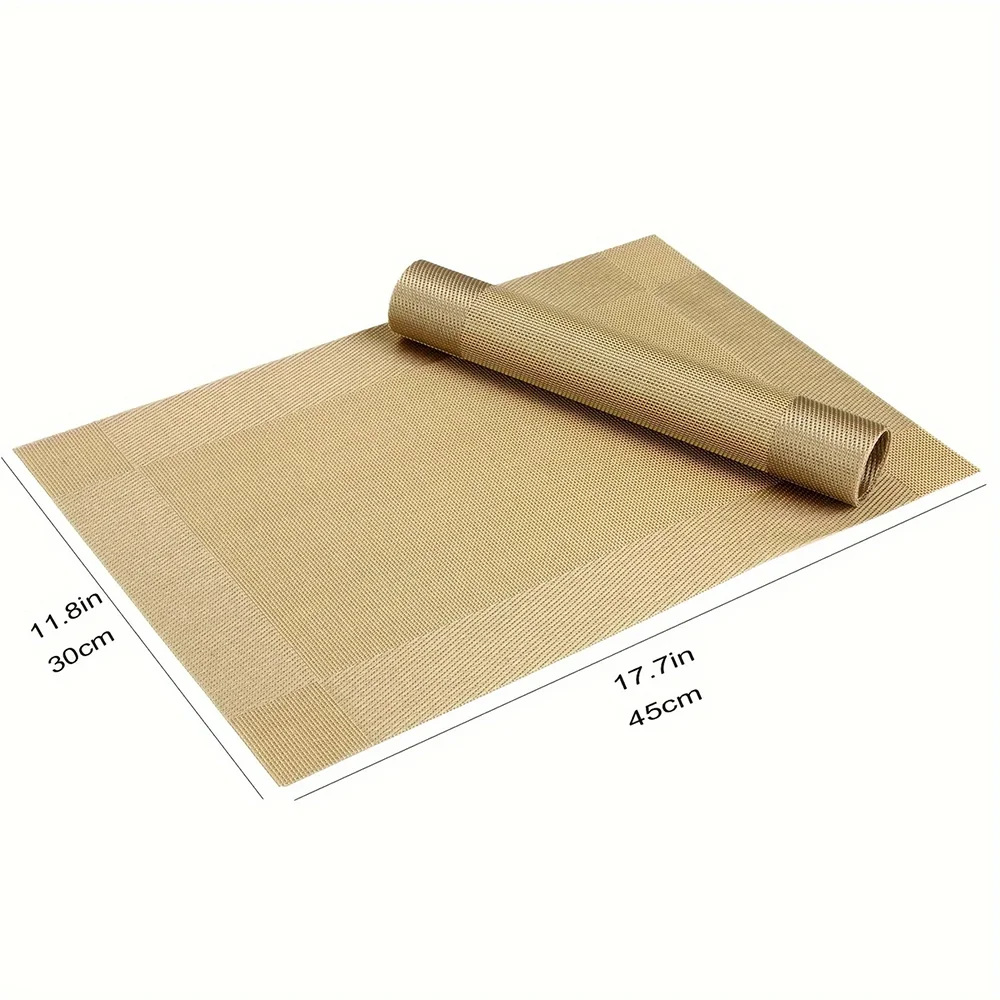 Heat-Resistant PVC Placemats | Washable & Non-Slip Table Mats