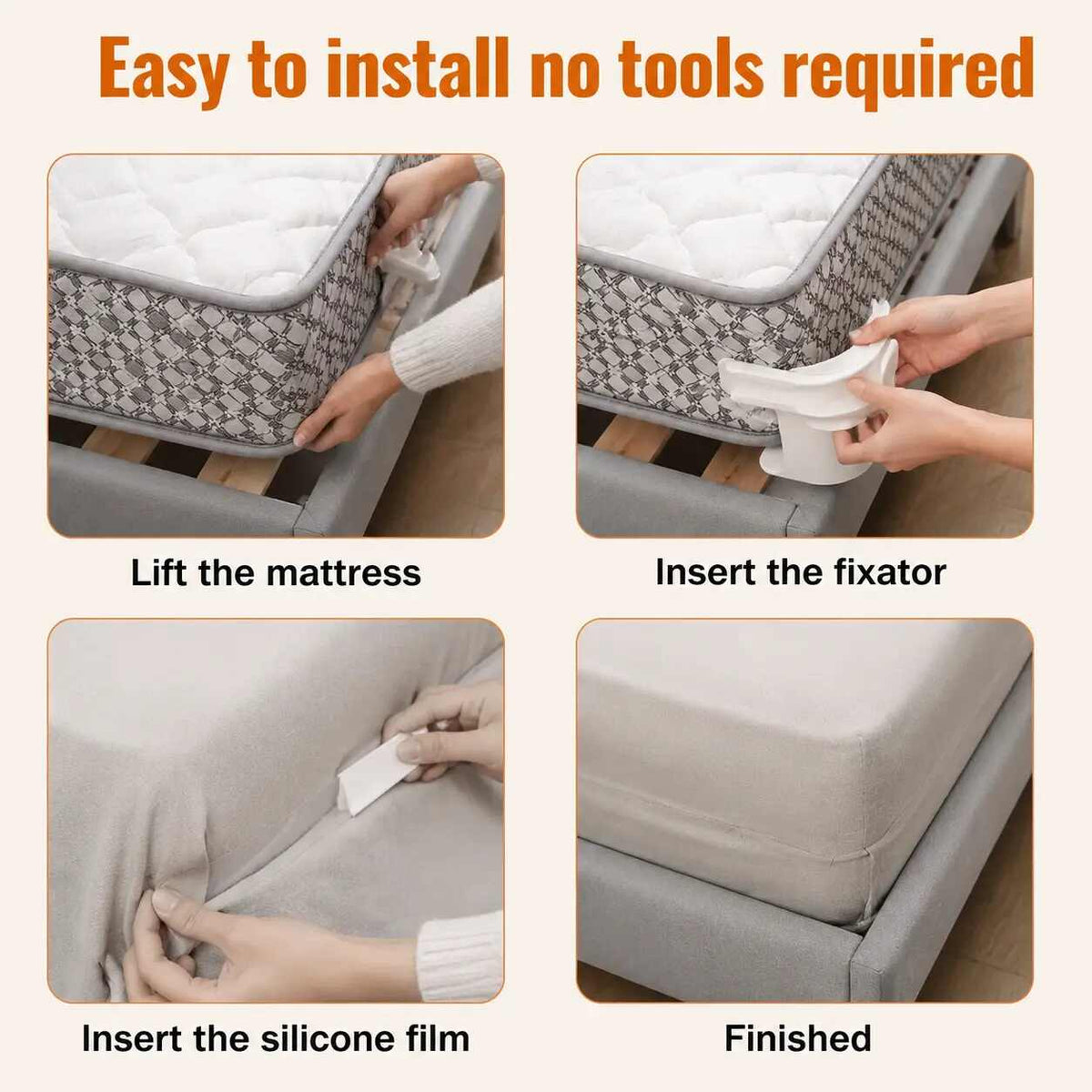 Heavy-Duty Bed Sheet Clips - Invisible Corner Fasteners