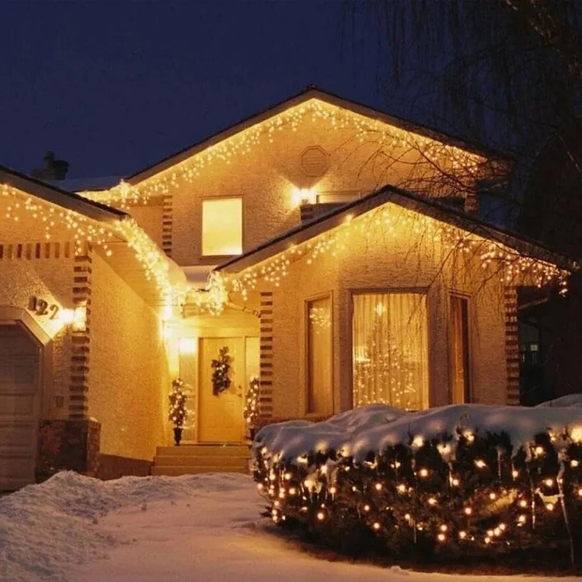 Icicle Christmas Lights - 4 Metres with 96 LEDs and 8 Modes