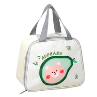 Insulated Lunch Bag with Avocado Design