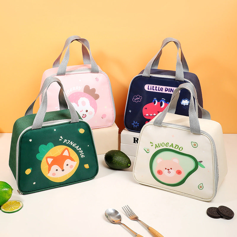 Insulated Lunch Bag with Avocado Design