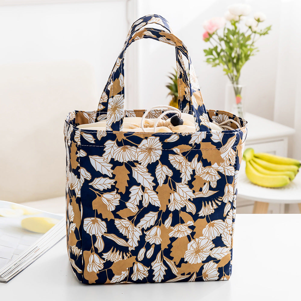 Insulated Tropical Print Lunch Bag