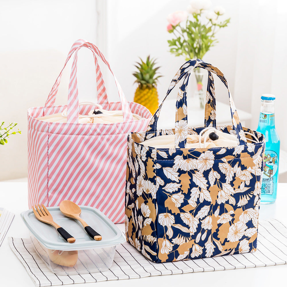 Insulated Tropical Print Lunch Bag
