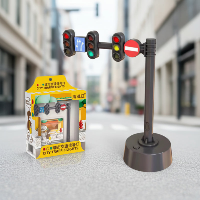 Kids' Educational Traffic Signal & Vehicle Toy Set