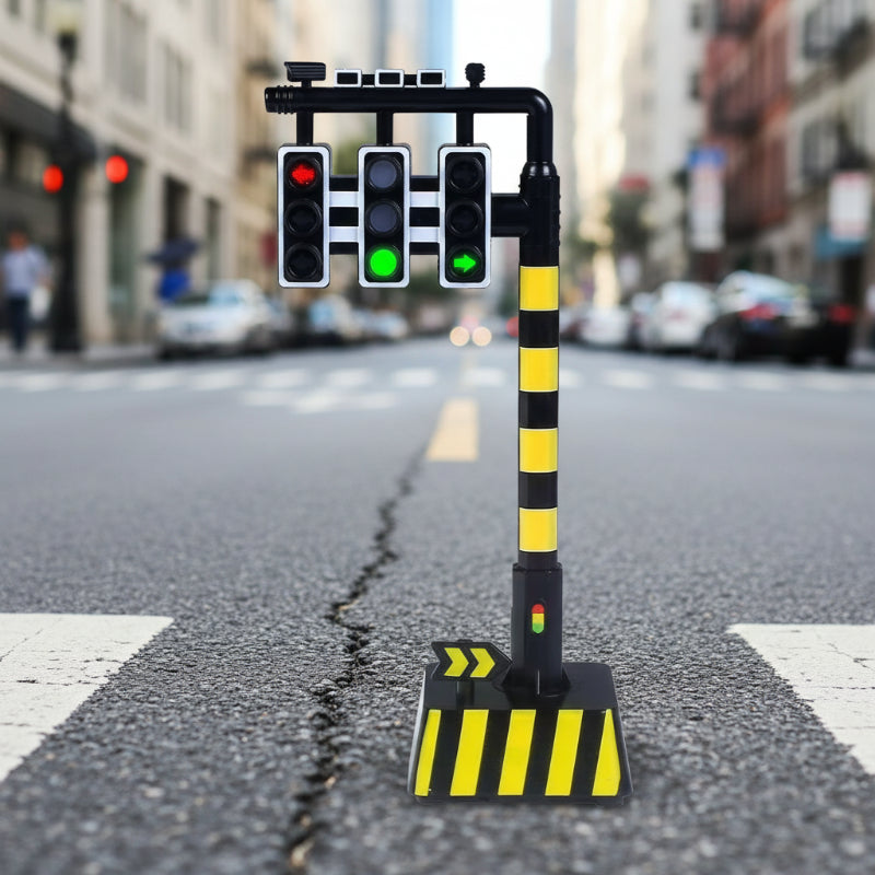 Kids' Educational Traffic Signal & Vehicle Toy Set
