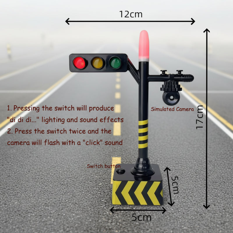 Kids' Educational Traffic Signal & Vehicle Toy Set