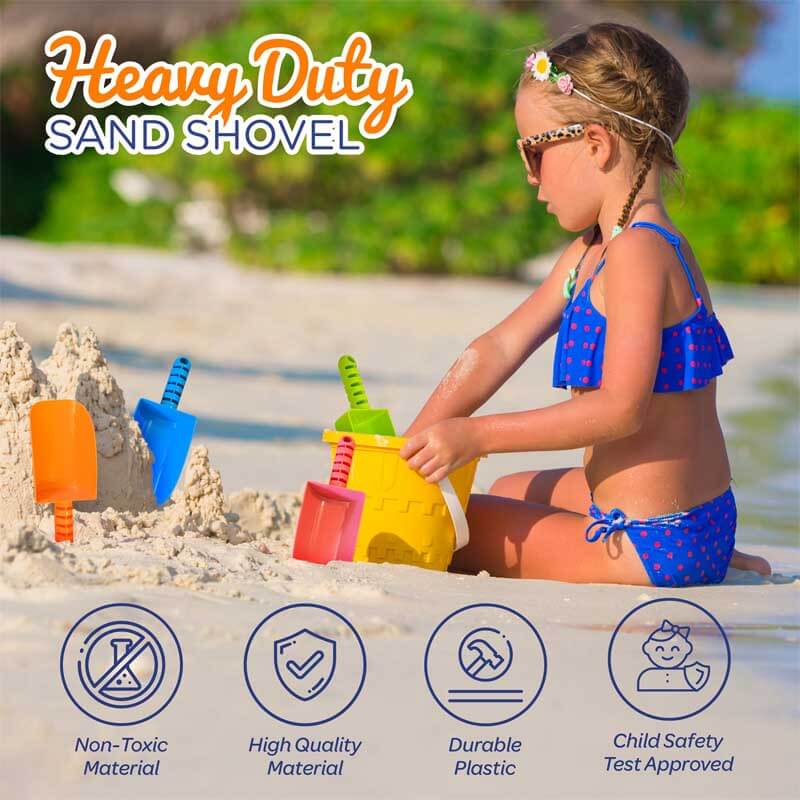 Kids' Heavy-Duty Plastic Sand Shovels (24-Pack)