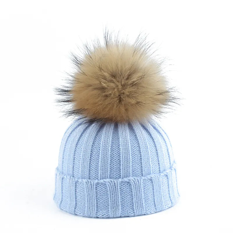 Knitted Winter Pom-Pom Hat - Felina