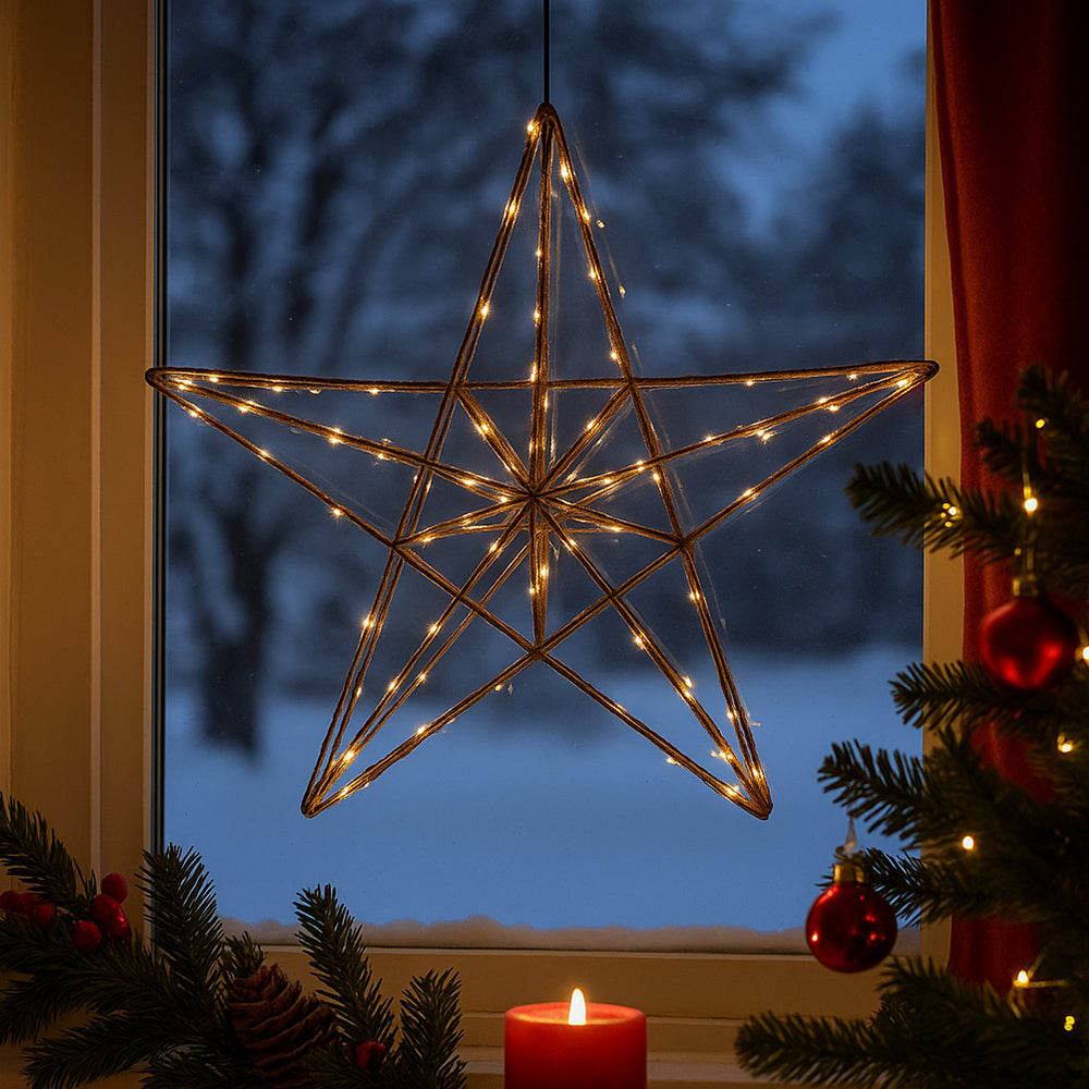 LED Christmas Star – Ø38.5 cm – with Small LED Lights