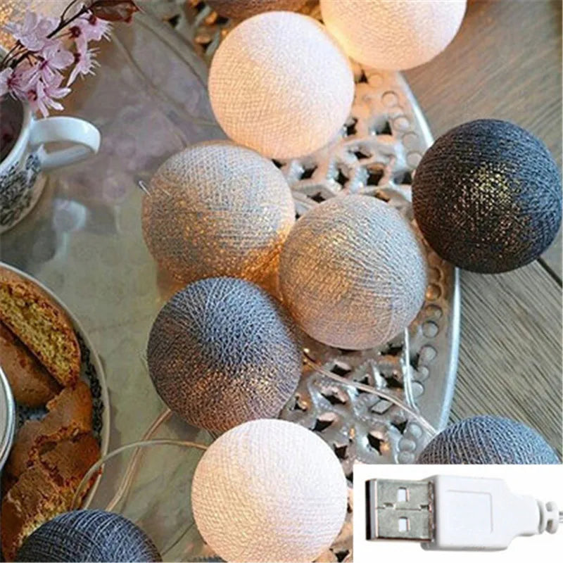 LED Cotton Thread Lanterns