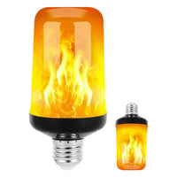LED Fire Effect Bulb - 4 Flame Simulation Modes