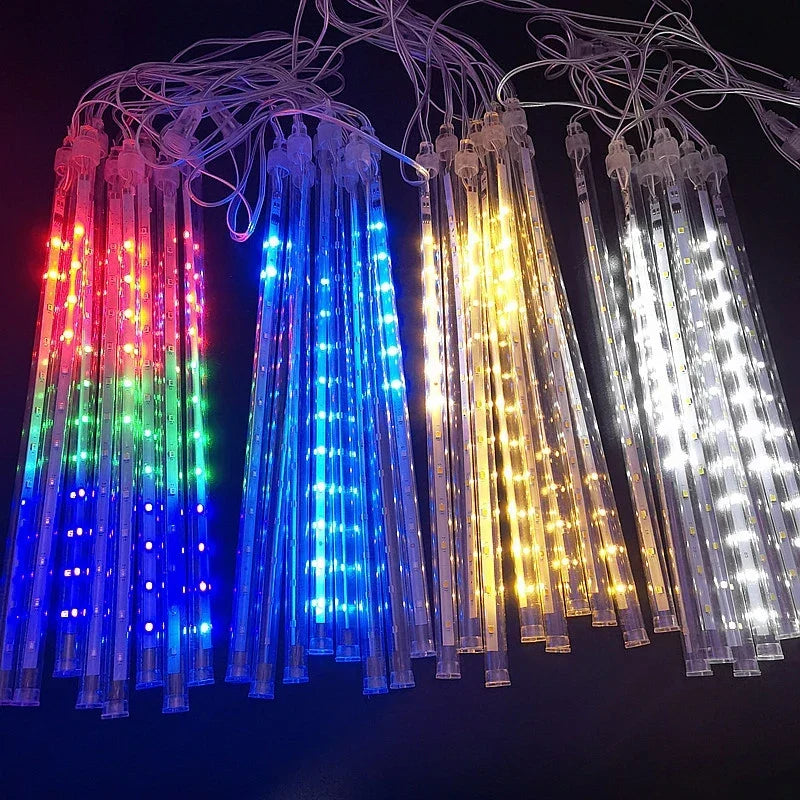 LED Meteor Shower Lights for Festive Outdoor Evenings