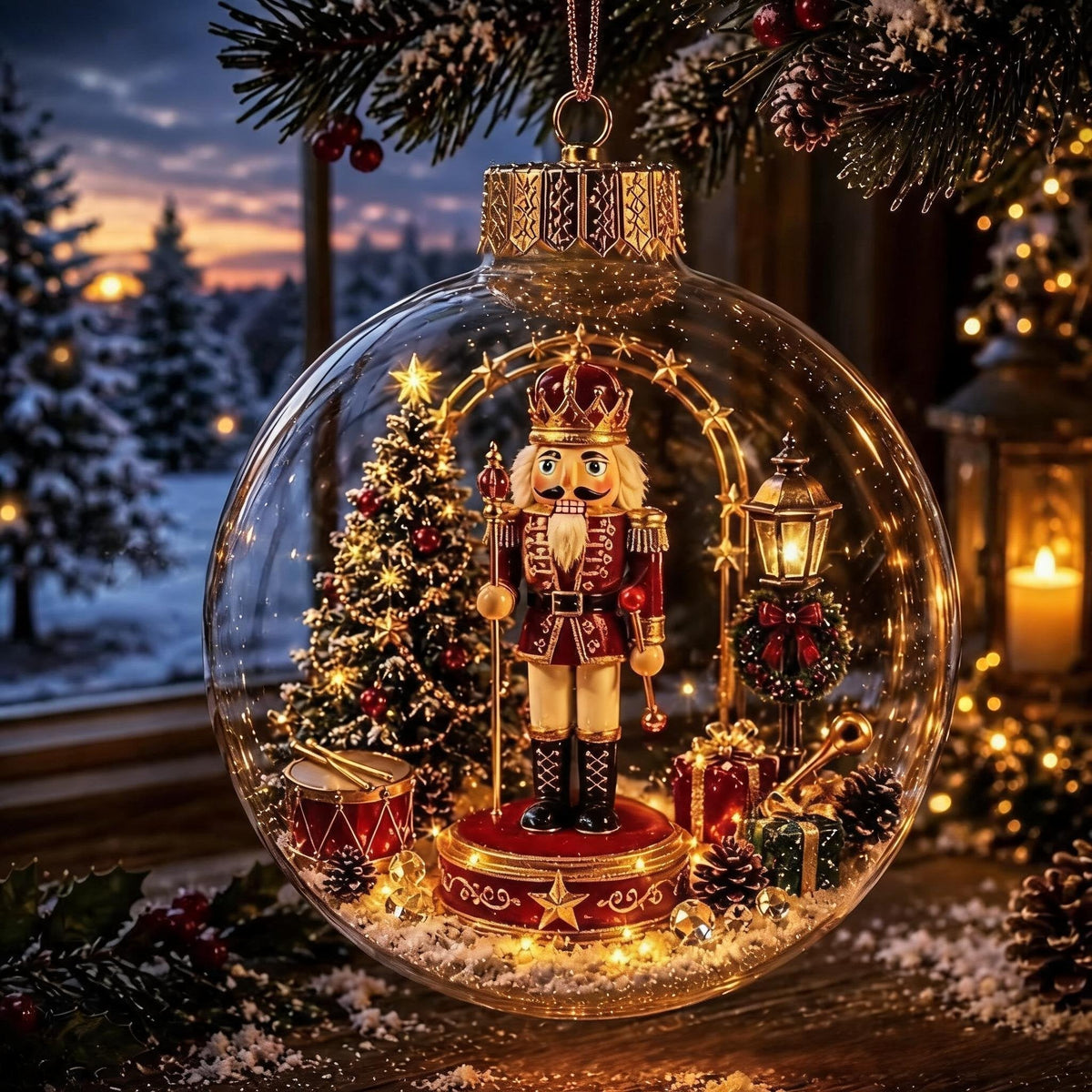 Light-Up Christmas Mini Winter Wonderland Home Decor Ornament