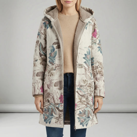 Long Fitted Hooded Jacket