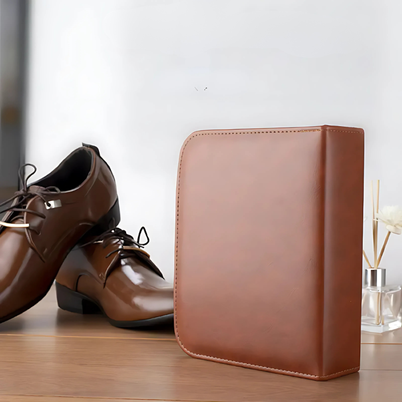 LuxeShine Shoe Care Kit 9 Pieces | Premium Horsehair Brush and Polish Kit for Leather Care