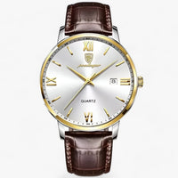 Adrien Men's Quartz Watch - Genuine Leather Strap