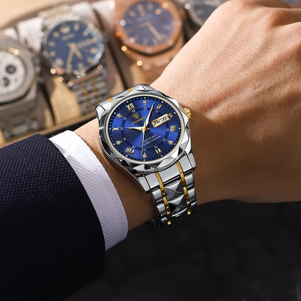 Luxury Waterproof Men's Watch from a Premium Brand with Luminous Function
