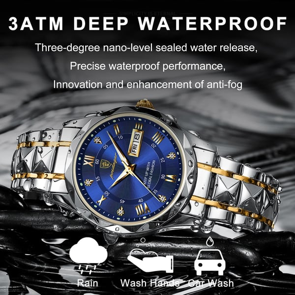 Luxury Waterproof Men's Watch from a Premium Brand with Luminous Function