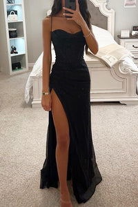 Sisica | Women's Sparkling Corset Maxi Dress