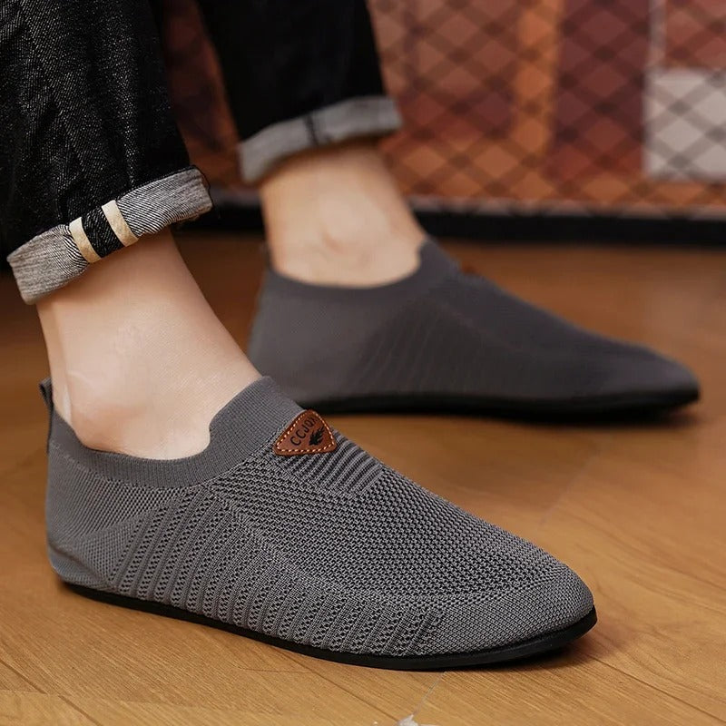 Men's Breathable Knit Comfort Slip-On Shoes
