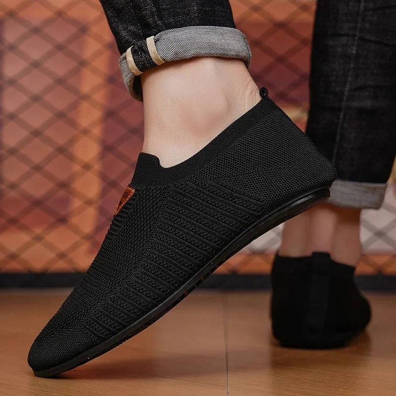 Men's Breathable Knit Comfort Slip-On Shoes