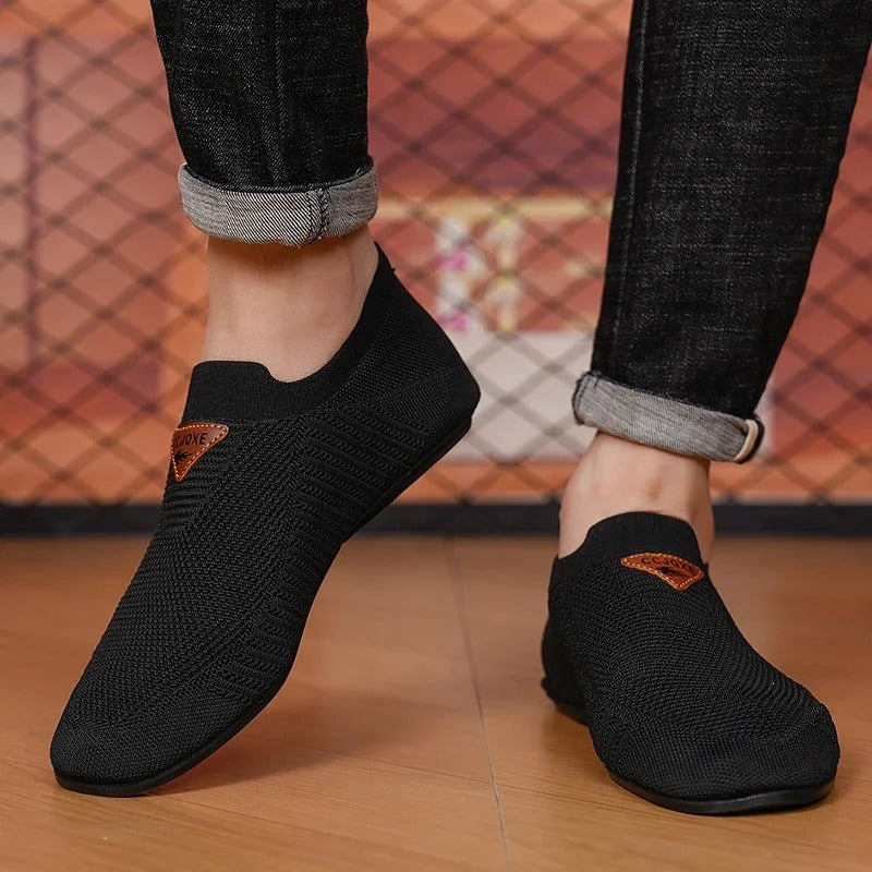 Men's Breathable Knit Comfort Slip-On Shoes