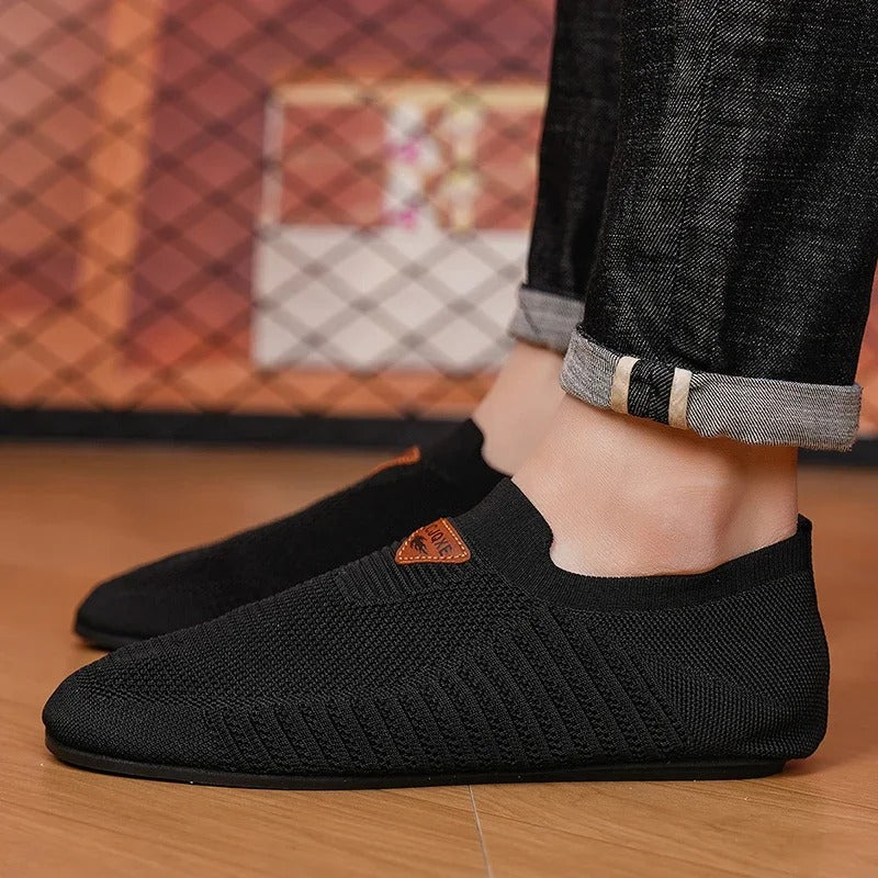 Men's Breathable Knit Comfort Slip-On Shoes