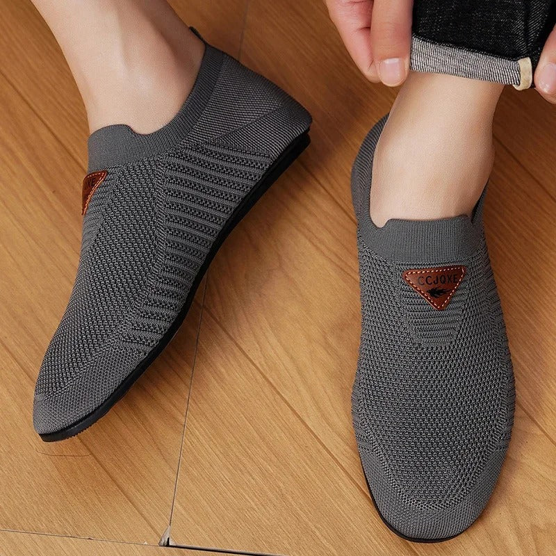 Men's Breathable Knit Comfort Slip-On Shoes