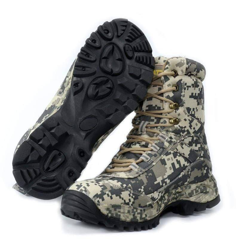 Men's Camo Tactical Water-Resistant Hiking Boots