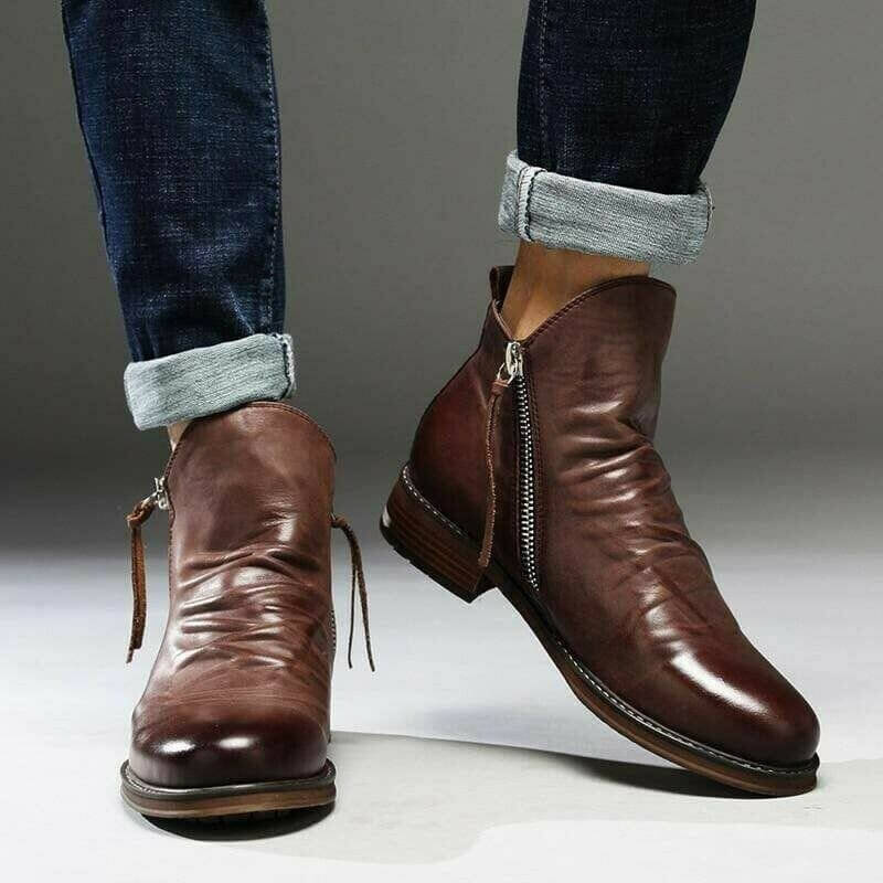 Men's Casual Leather Boots