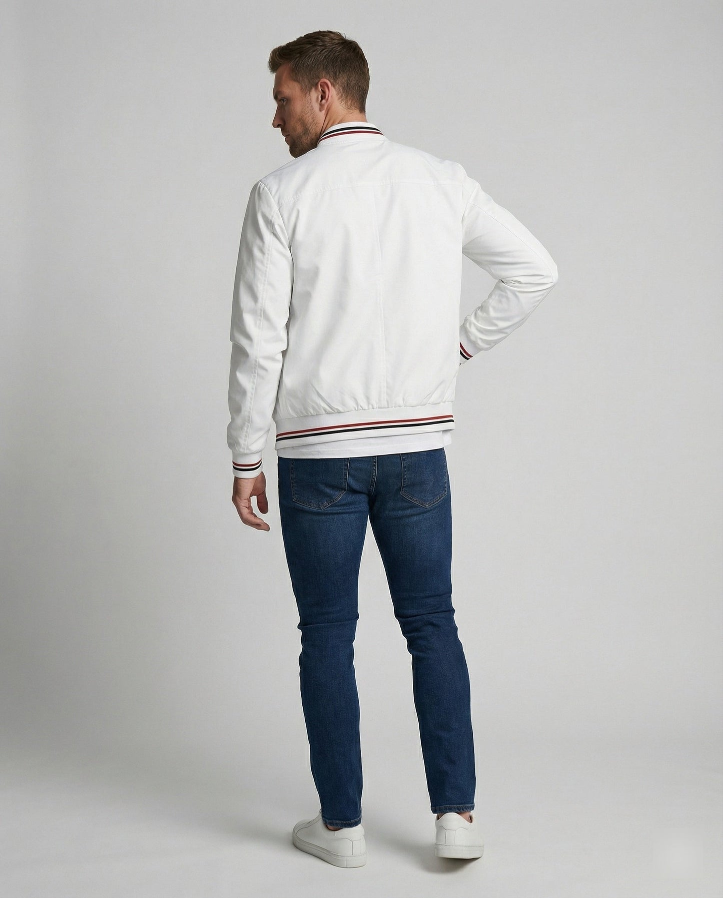 Men's Casual Transition Jacket with Water-Repellent Surface & Stand-Up Collar | Charly