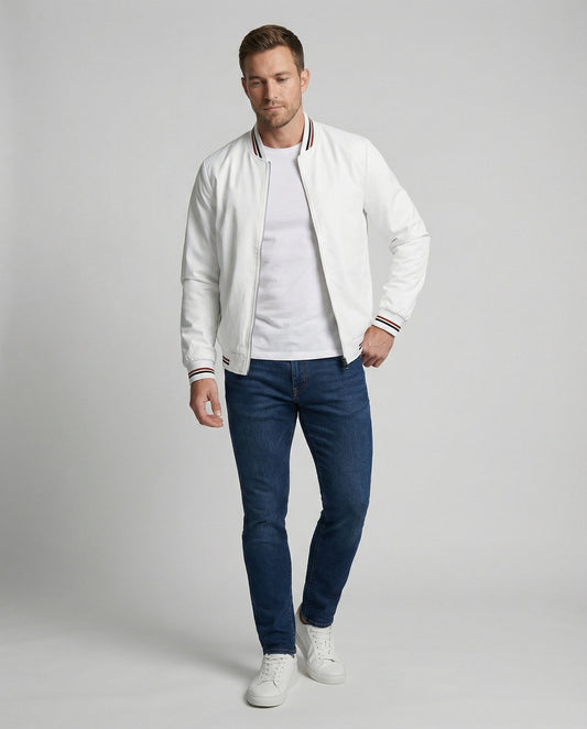 Men's Casual Transition Jacket with Water-Repellent Surface & Stand-Up Collar | Charly