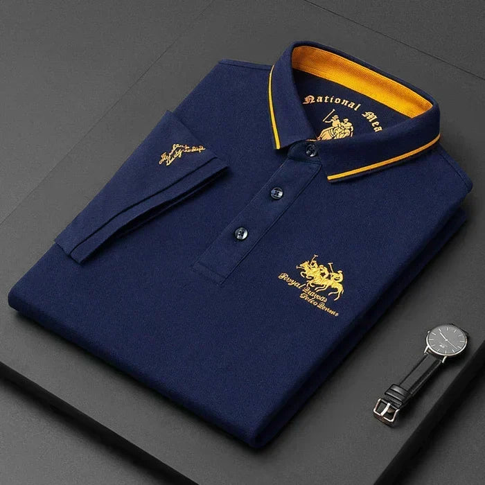 Men's Classic Collar Short Sleeve Polo Shirt