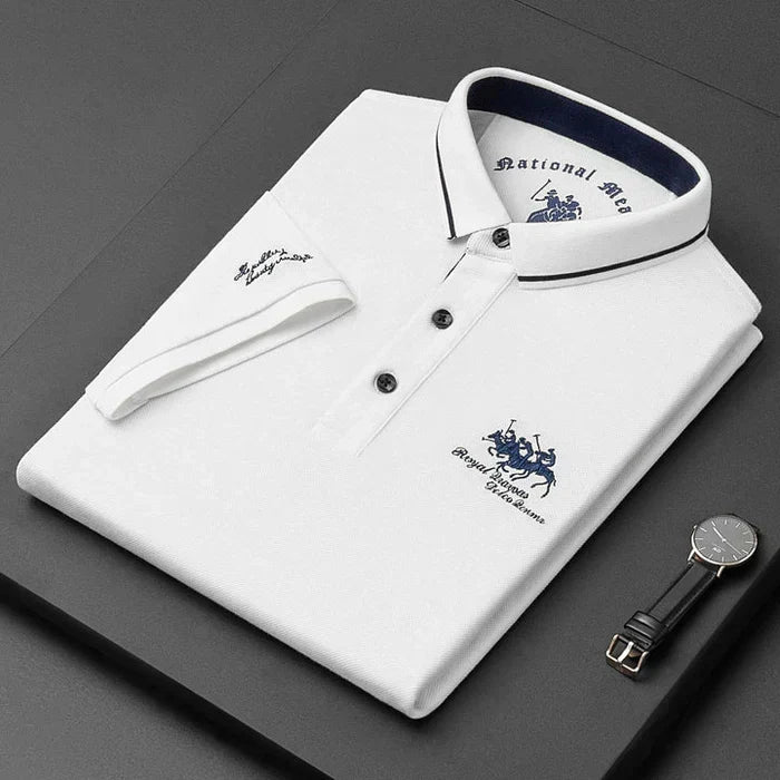 Men's Classic Collar Short Sleeve Polo Shirt