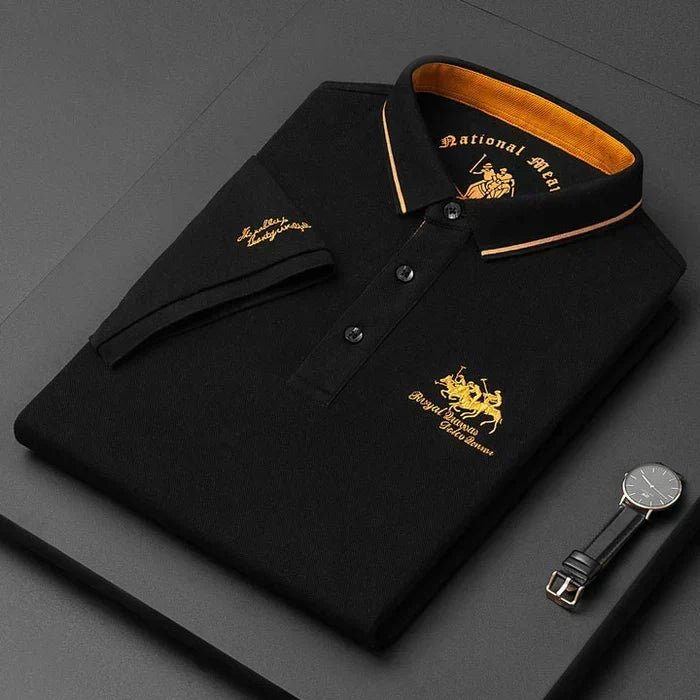 Men's Classic Collar Short Sleeve Polo Shirt
