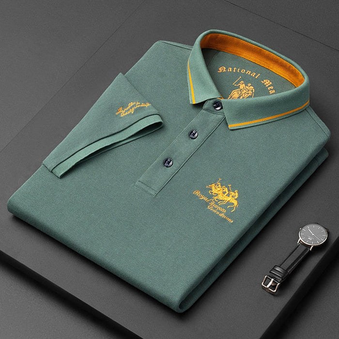 Men's Classic Collar Short Sleeve Polo Shirt