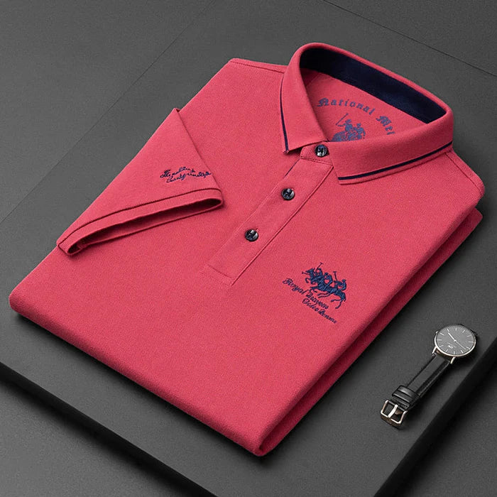 Men's Classic Collar Short Sleeve Polo Shirt