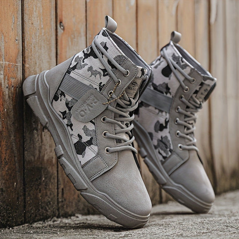 Men's Durable All-Terrain Camo Tactical Boots