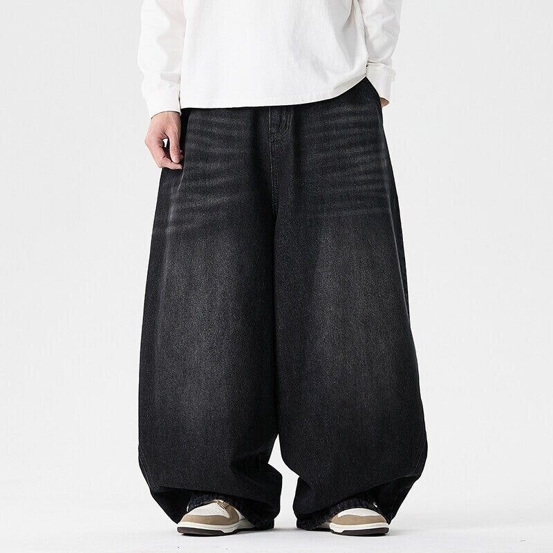 Men's Extra Wide-Leg Baggy Drop-Crotch Balloon Jeans