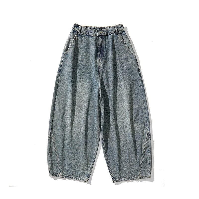 Men's Extra Wide-Leg Baggy Drop-Crotch Balloon Jeans