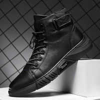 Men's Handmade Black Leather Boots