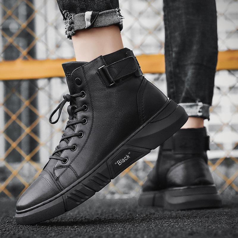 Men's Handmade Black Leather Boots