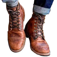 Men's Lace-Up Boots with Robust Design