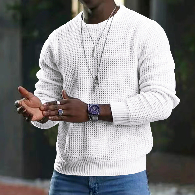 Men's Long-Sleeve Crew Neck Sweater
