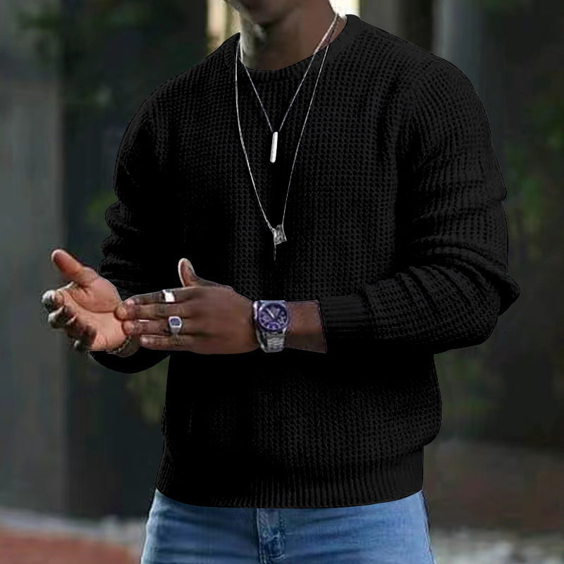 Men's Long-Sleeve Crew Neck Sweater